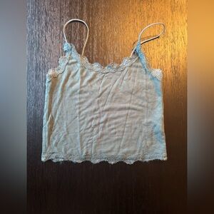 American Eagle Outfitters Teal Green Lace Cami (Worn Once, Like NEW)